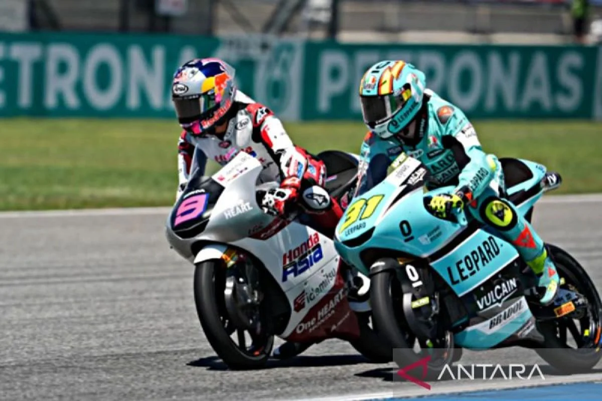 Veda Ega Pratama Ukir Sejarah Raih Podium Perdana Untuk Indonesia Di Moto3 Brasil