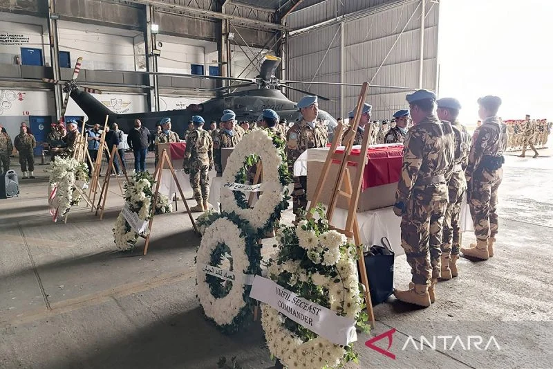 Duka Bangsa Pemerintah Pulangkan Jenazah Tiga Prajurit Garuda Dari Lebanon